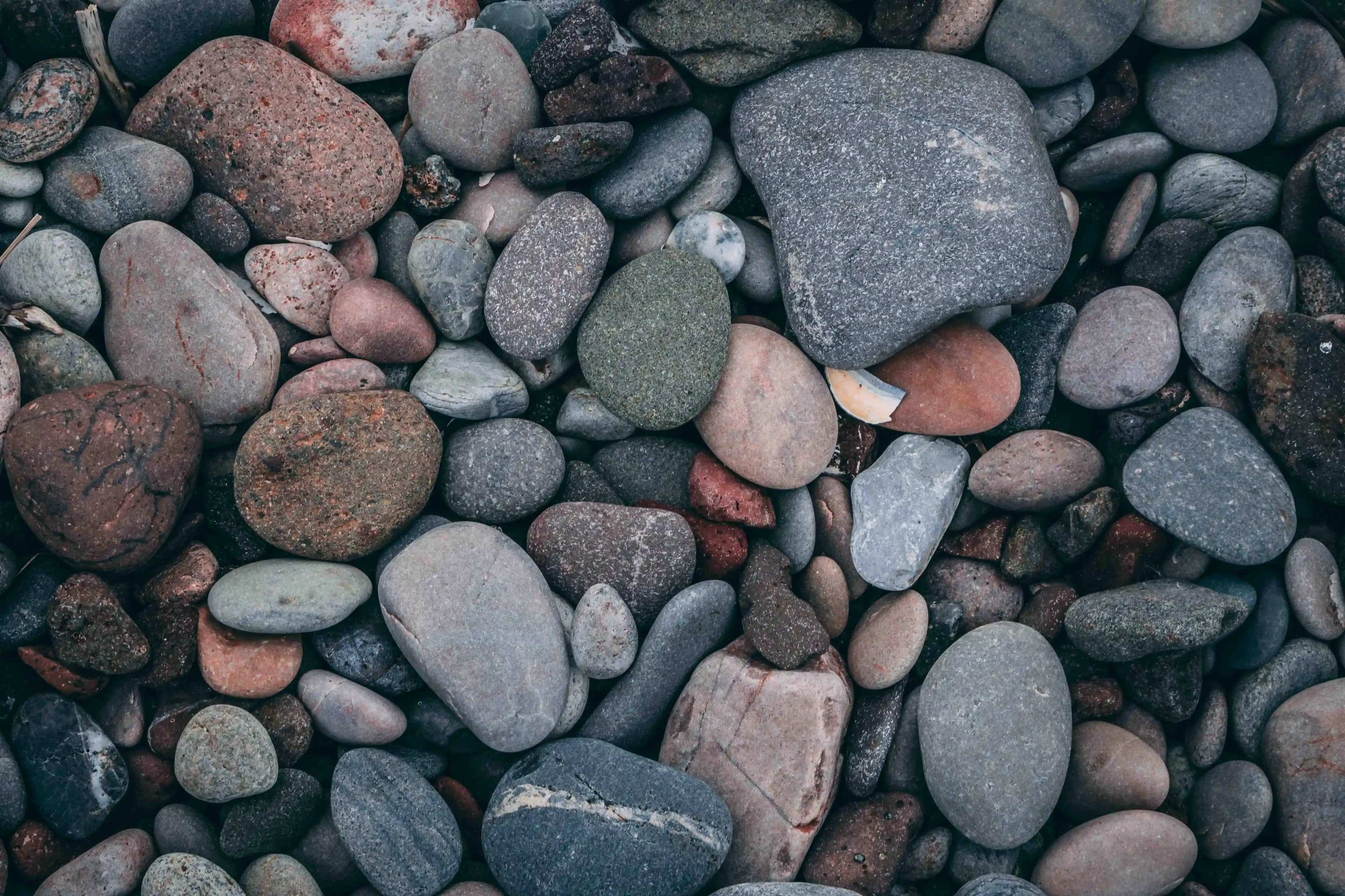 picture of rocks below the fold of the web page